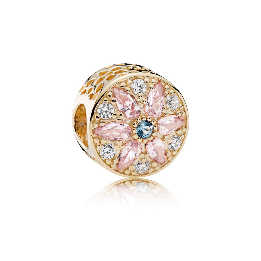 charm berloques pandora floral magnífico