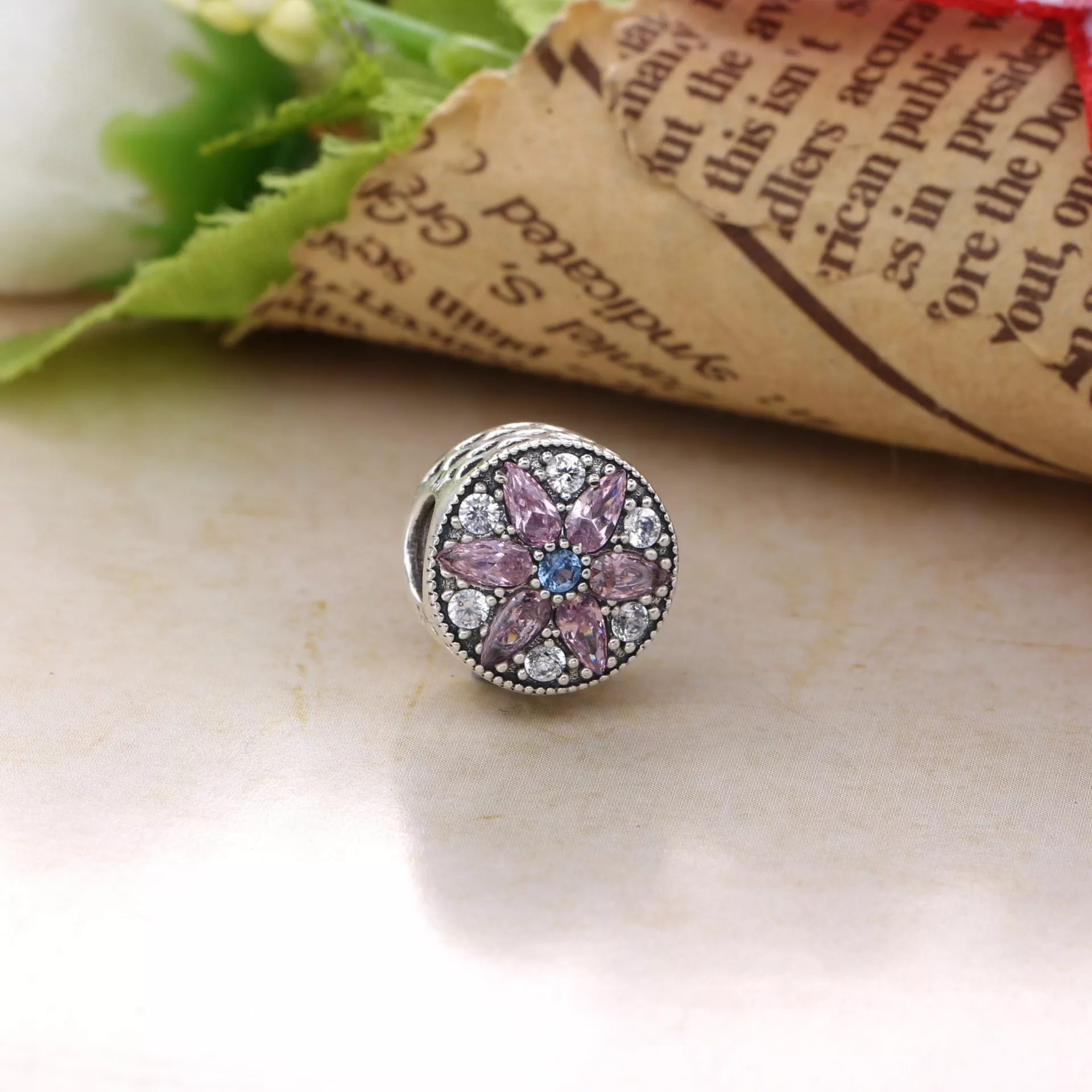 Charm berloques PANDORA Floral Magnífico