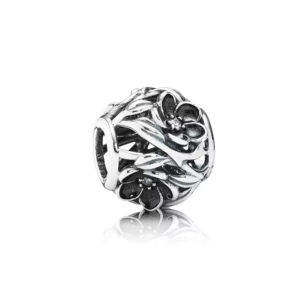 Charm berloques PANDORA Flores do Anoitecer - 791409CZ