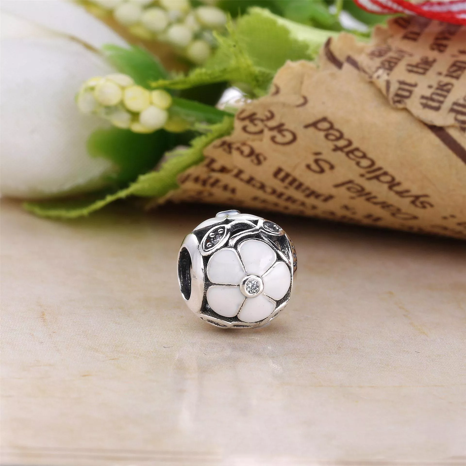 Charm berloques PANDORA Flores Luminosas - 791894MOP