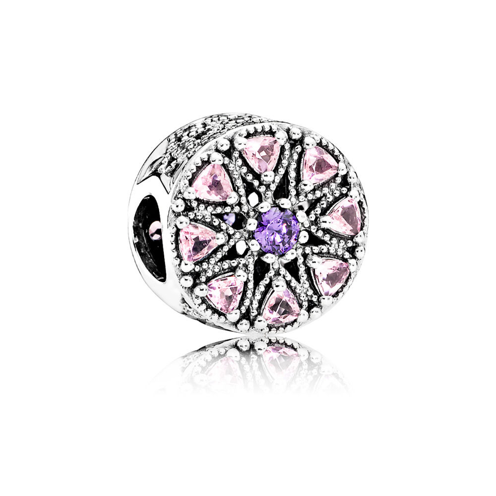 charm berloques pandora medalhão brilhante
