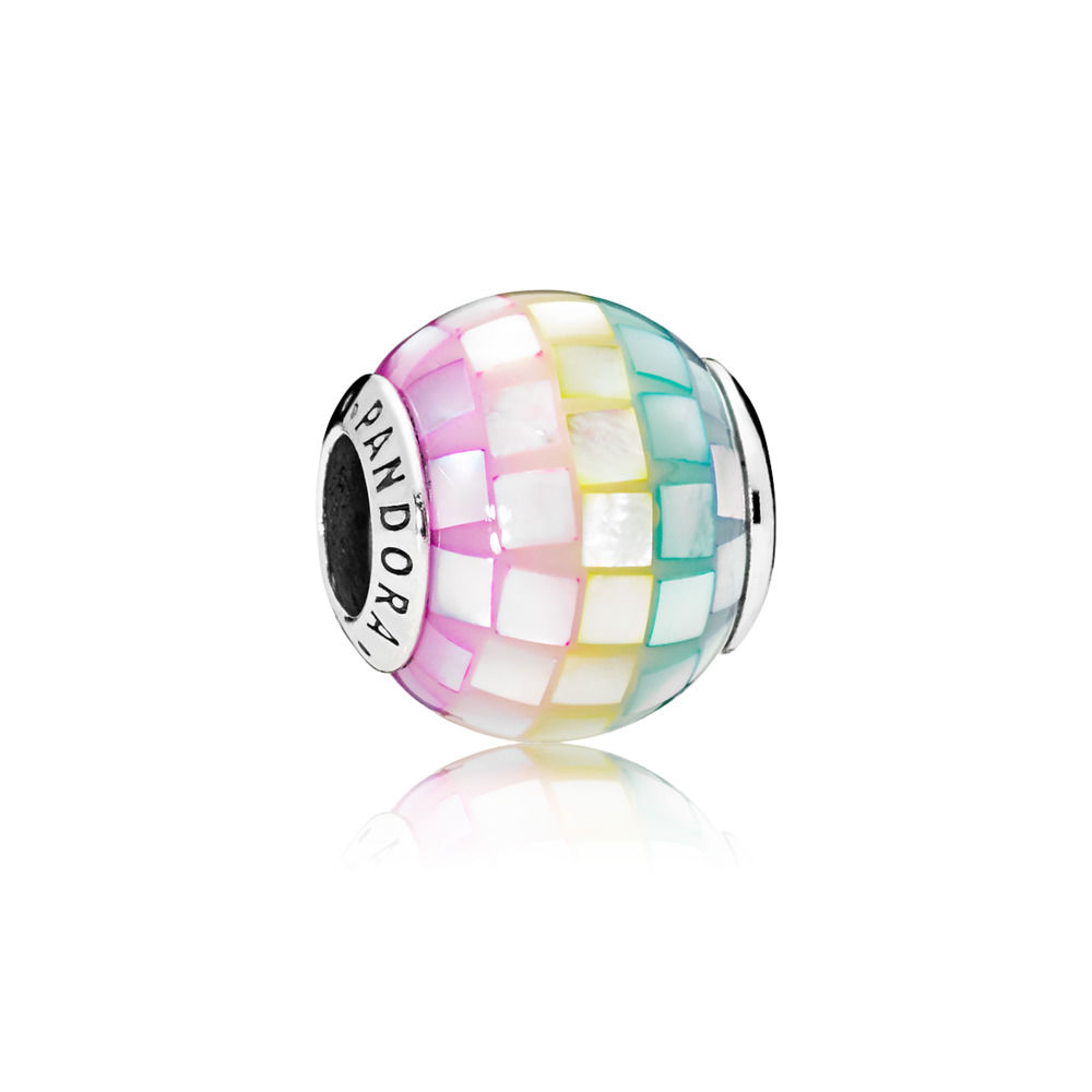 charm berloques pandora mosaico arcoíris 797183mpr