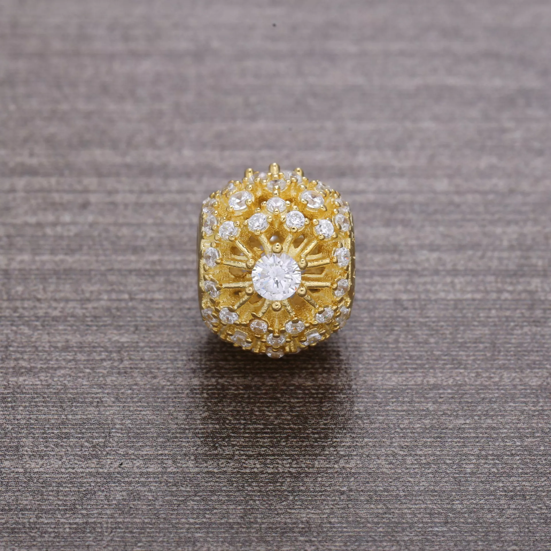 Charm berloques PANDORA Murano Facetado Roxo Gloss