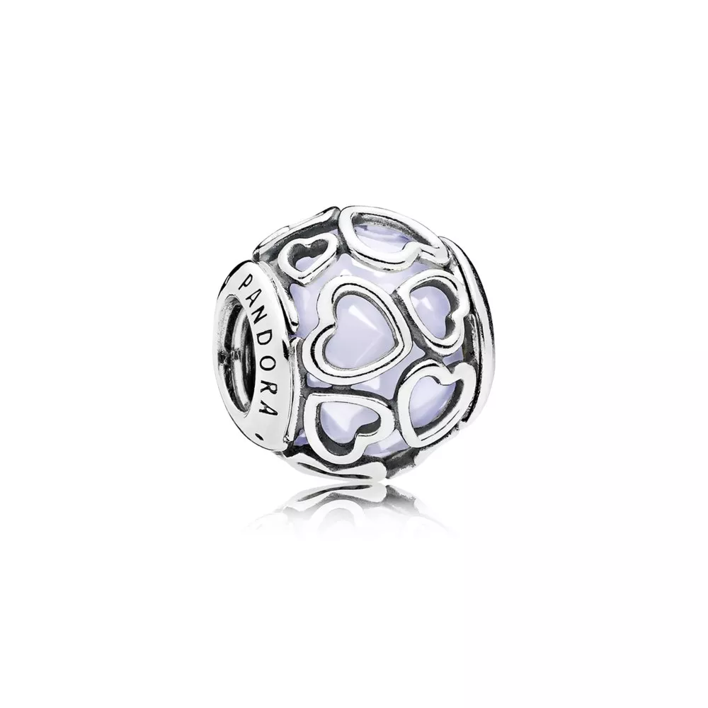 charm berloques pandora rodeado de amor branco