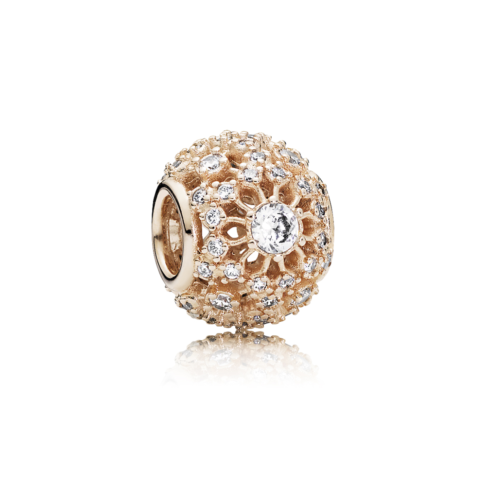 charm berloques pandora rosê sol radiante 781370cz