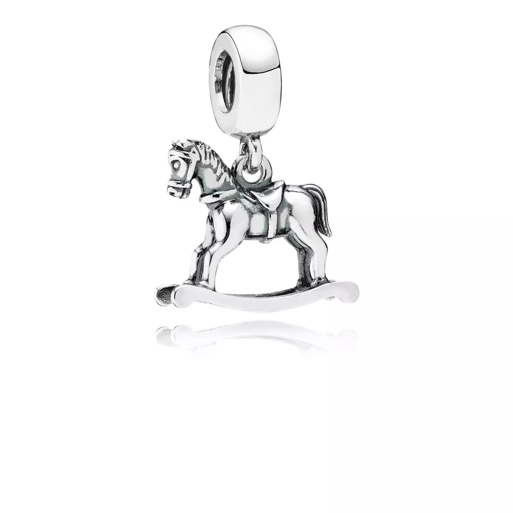 charm com pendente pandora cavalo de balanço 791413