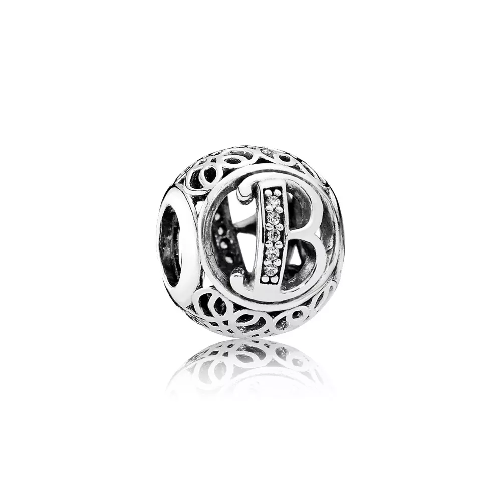 Charm PANDORA Alfabeto Vintage Letra B - 791846CZ