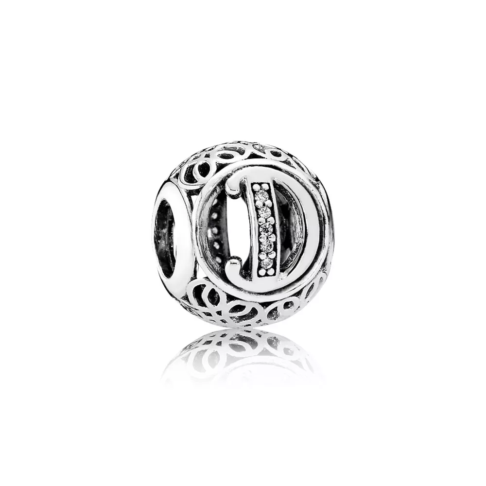 Charm PANDORA Alfabeto Vintage Letra D - 791848CZ