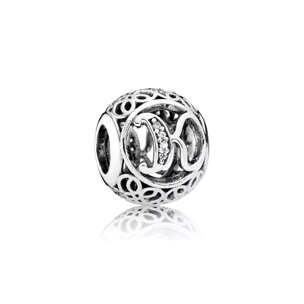Charm PANDORA Alfabeto Vintage Letra K - 791855CZ