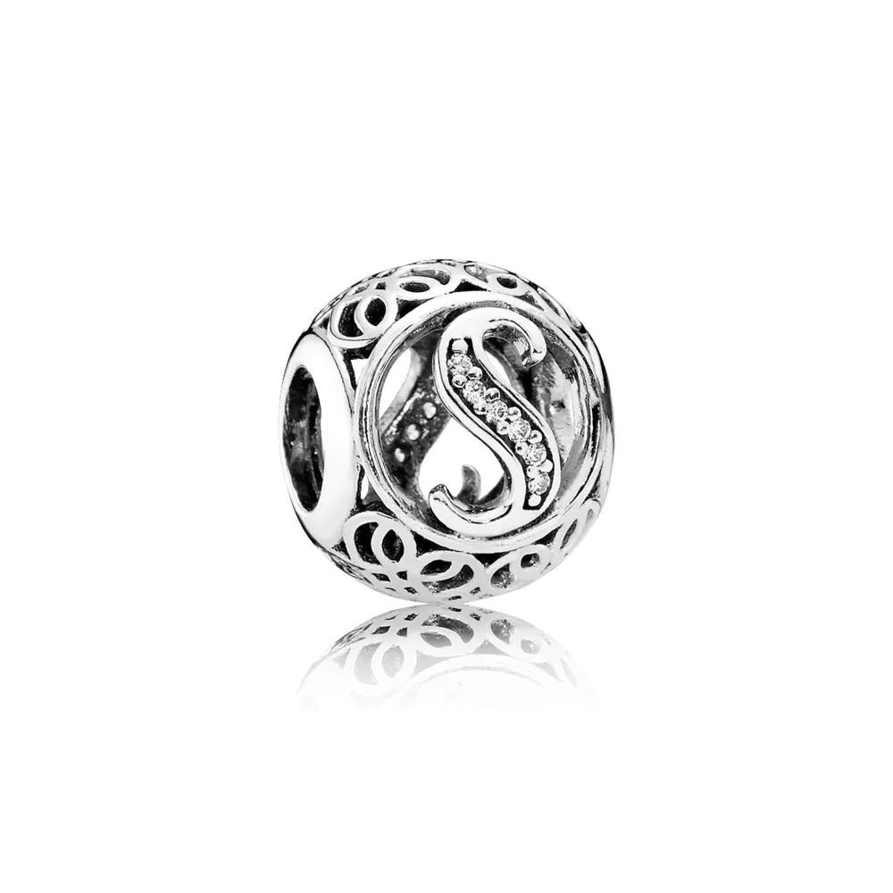 Charm PANDORA Alfabeto Vintage Letra S - 791863CZ