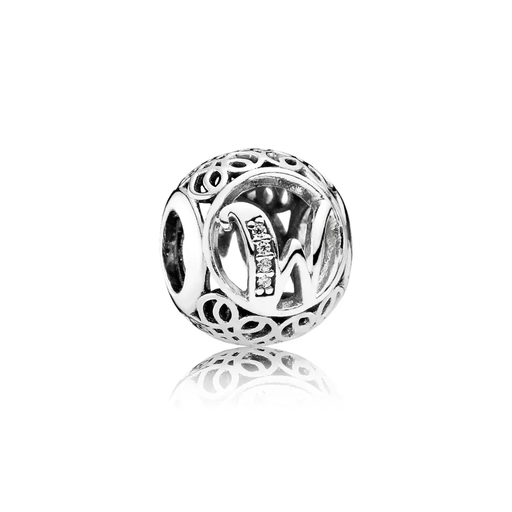 Charm PANDORA Alfabeto Vintage Letra W - 791867CZ