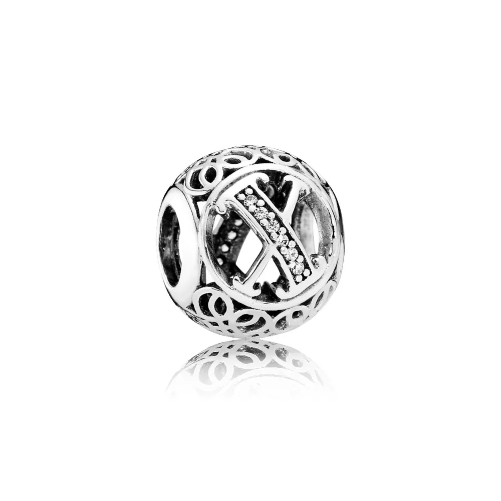 Charm PANDORA Alfabeto Vintage Letra X - 791868CZ