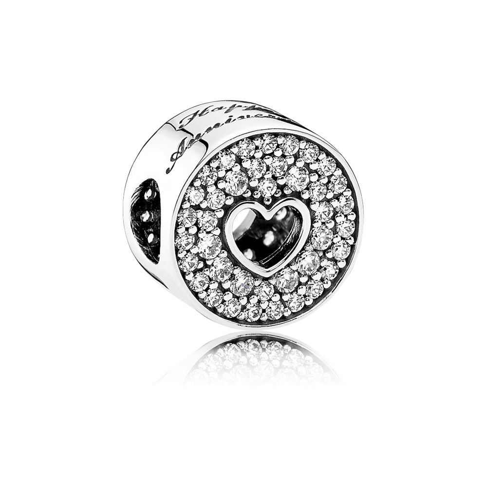 charm pandora aniversário de casamento 791977cz