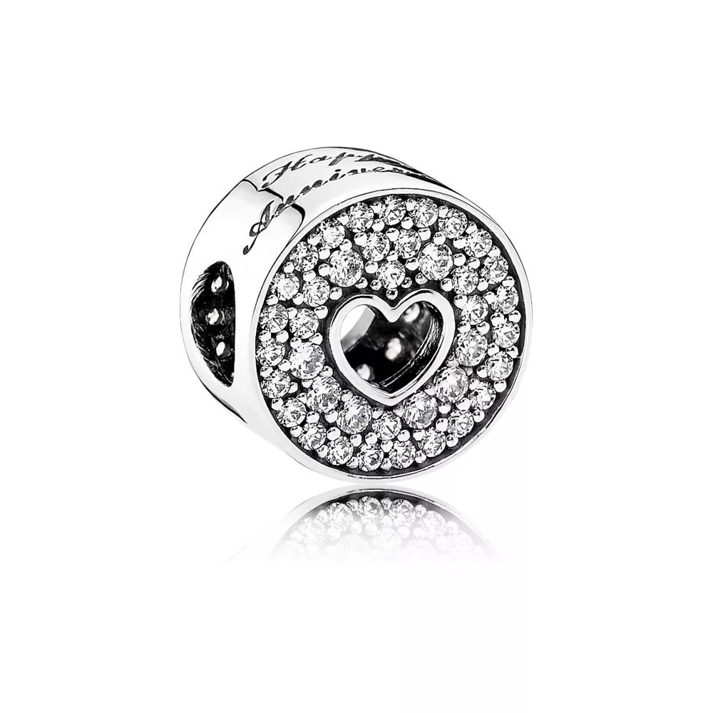charm pandora aniversário de casamento 791977cz