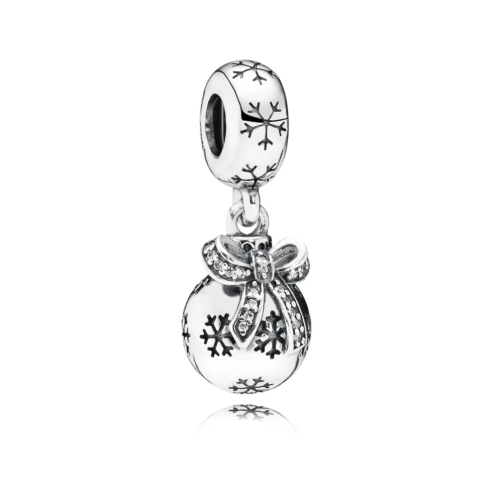charm pandora bola de natal 791410cz