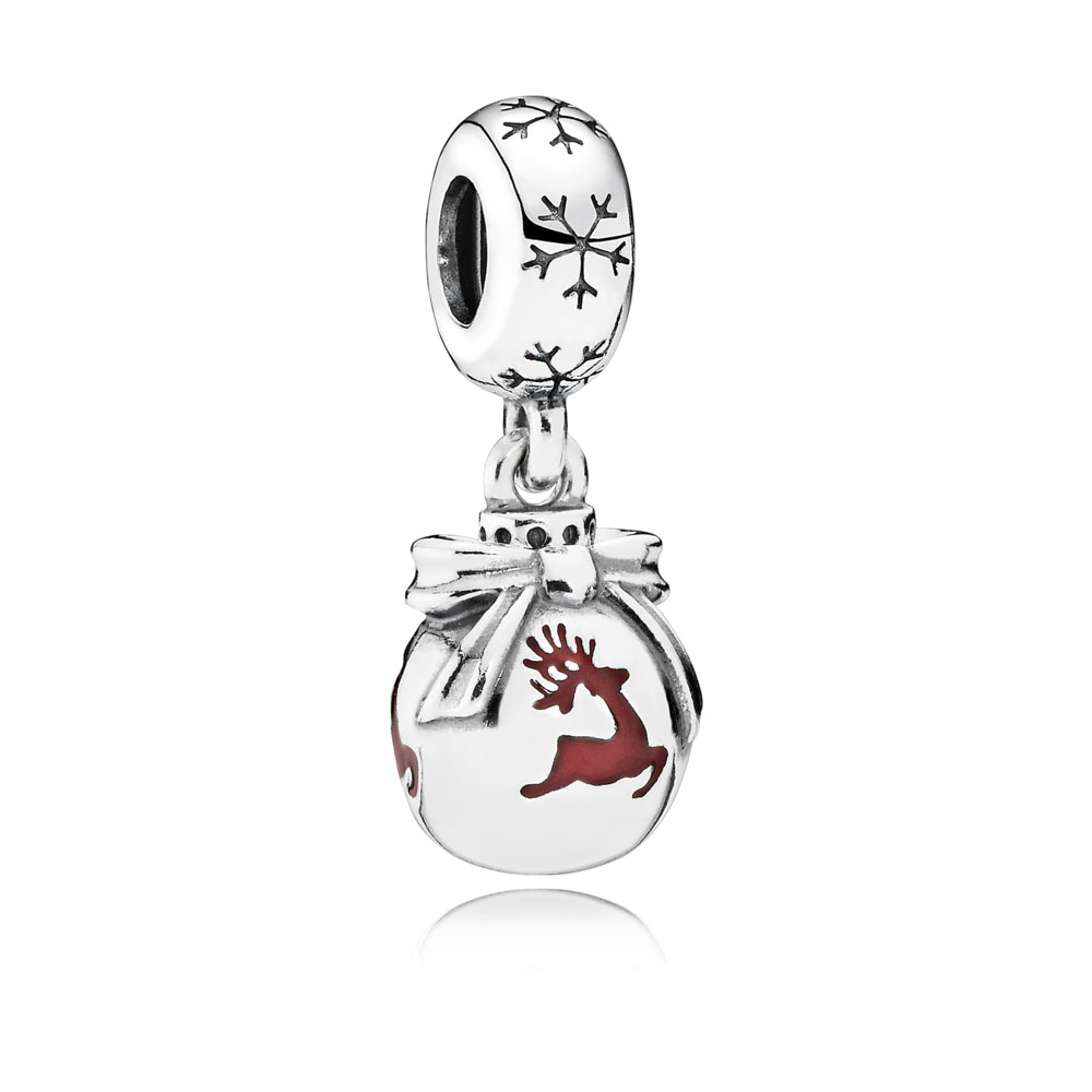 charm pandora bola rena de natal 791768en07