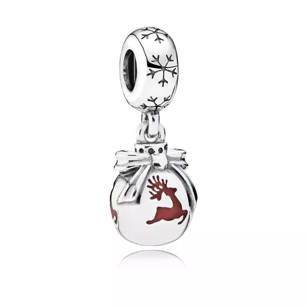 charm pandora bola rena de natal 791768en07