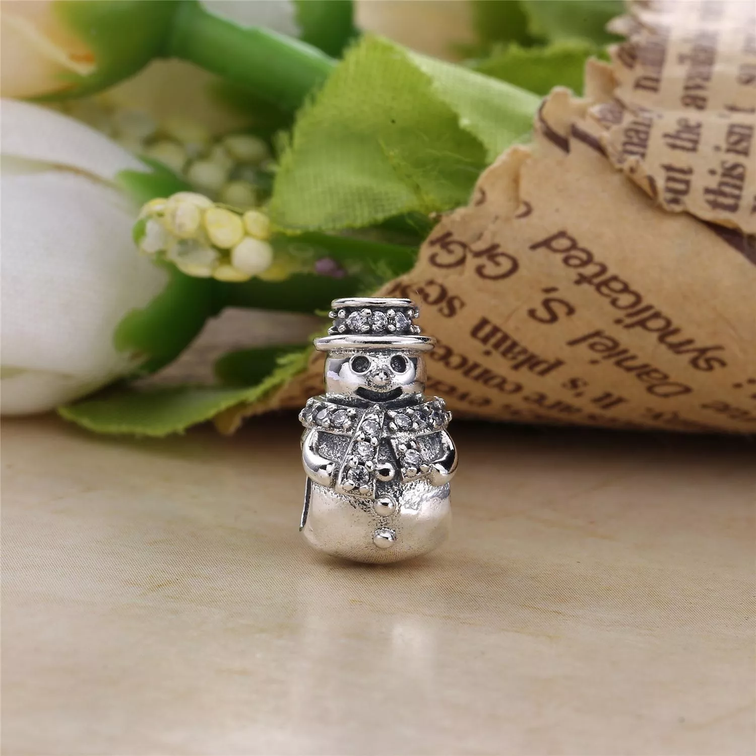 Charm PANDORA Boneco de Neve Brilhante - 792001CZ
