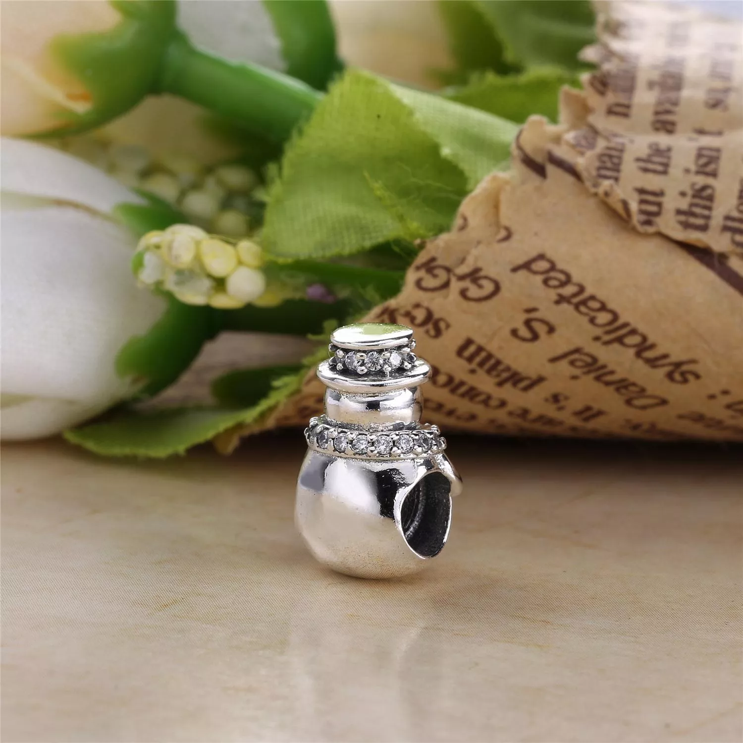 Charm PANDORA Boneco de Neve Brilhante - 792001CZ