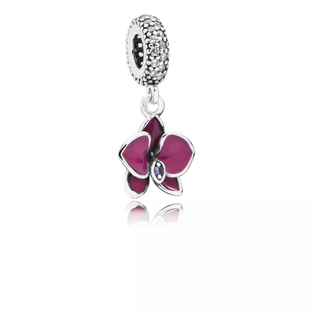 Charm PANDORA Brilhante Flor Orquidea - 791554EN69