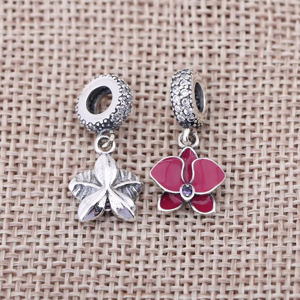 Charm PANDORA Brilhante Flor Orquidea - 791554EN69