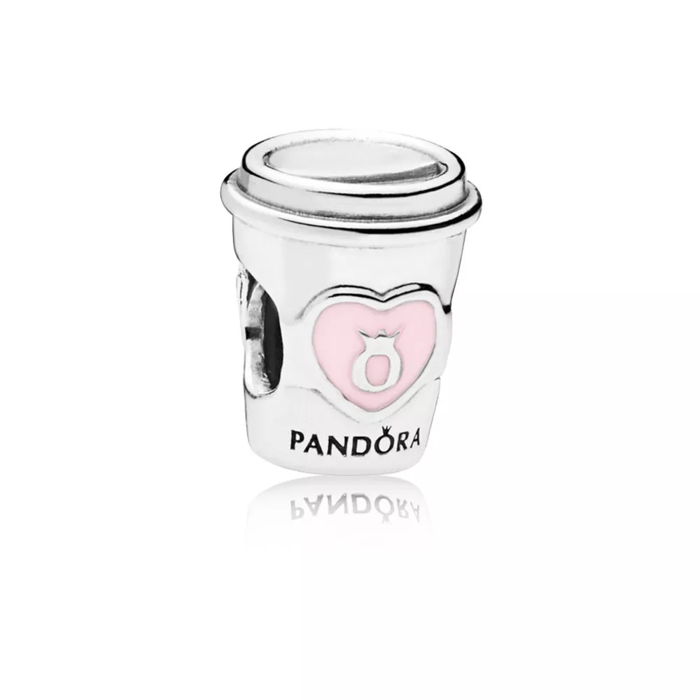 Charm PANDORA Copo de Café - "Dê uma pausa" - 797185EN160