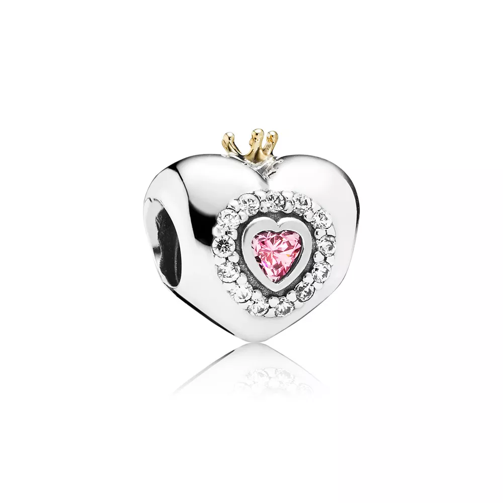 Charm PANDORA Coração de Princesa - 791375PCZ