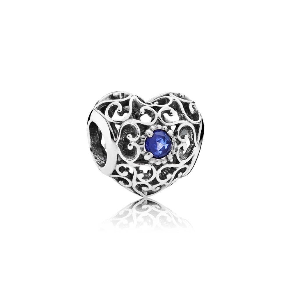 charm pandora coração de setembro 791784ssa