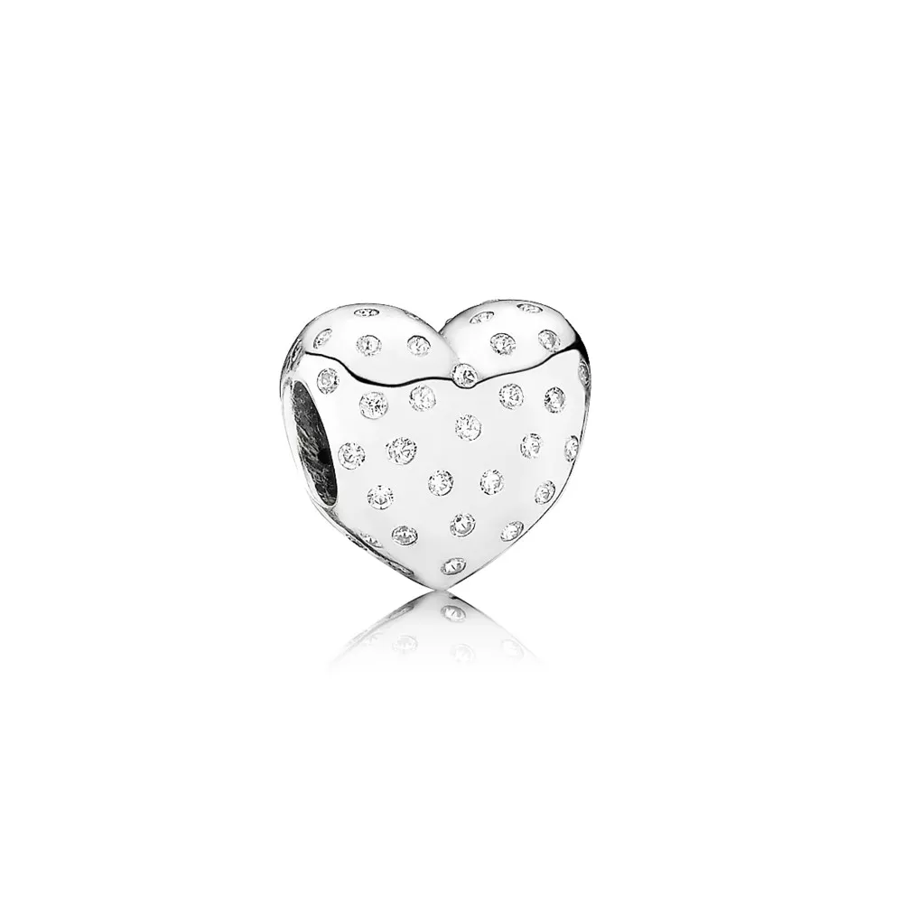 Charm PANDORA de Prata Coração Brilhante - 791241CZ