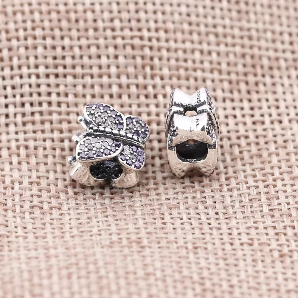 Charm PANDORA de Prata Delicada Borboleta Brilhante - 791257ACZ