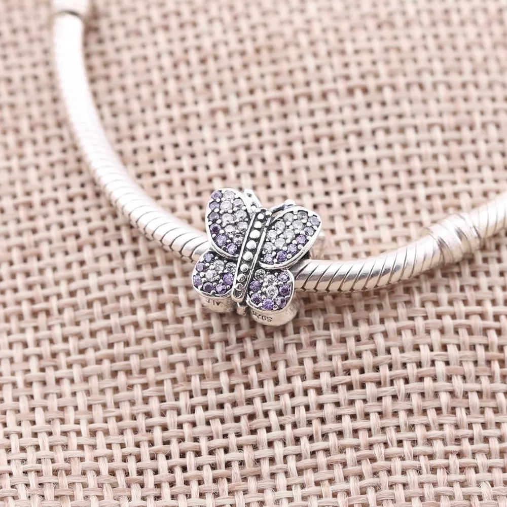 Charm PANDORA de Prata Delicada Borboleta Brilhante - 791257ACZ