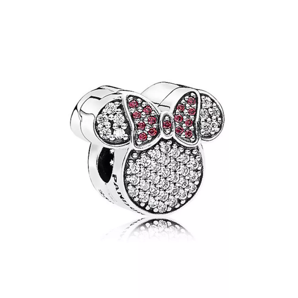 charm pandora de prata disney orelhas de minnie mouse