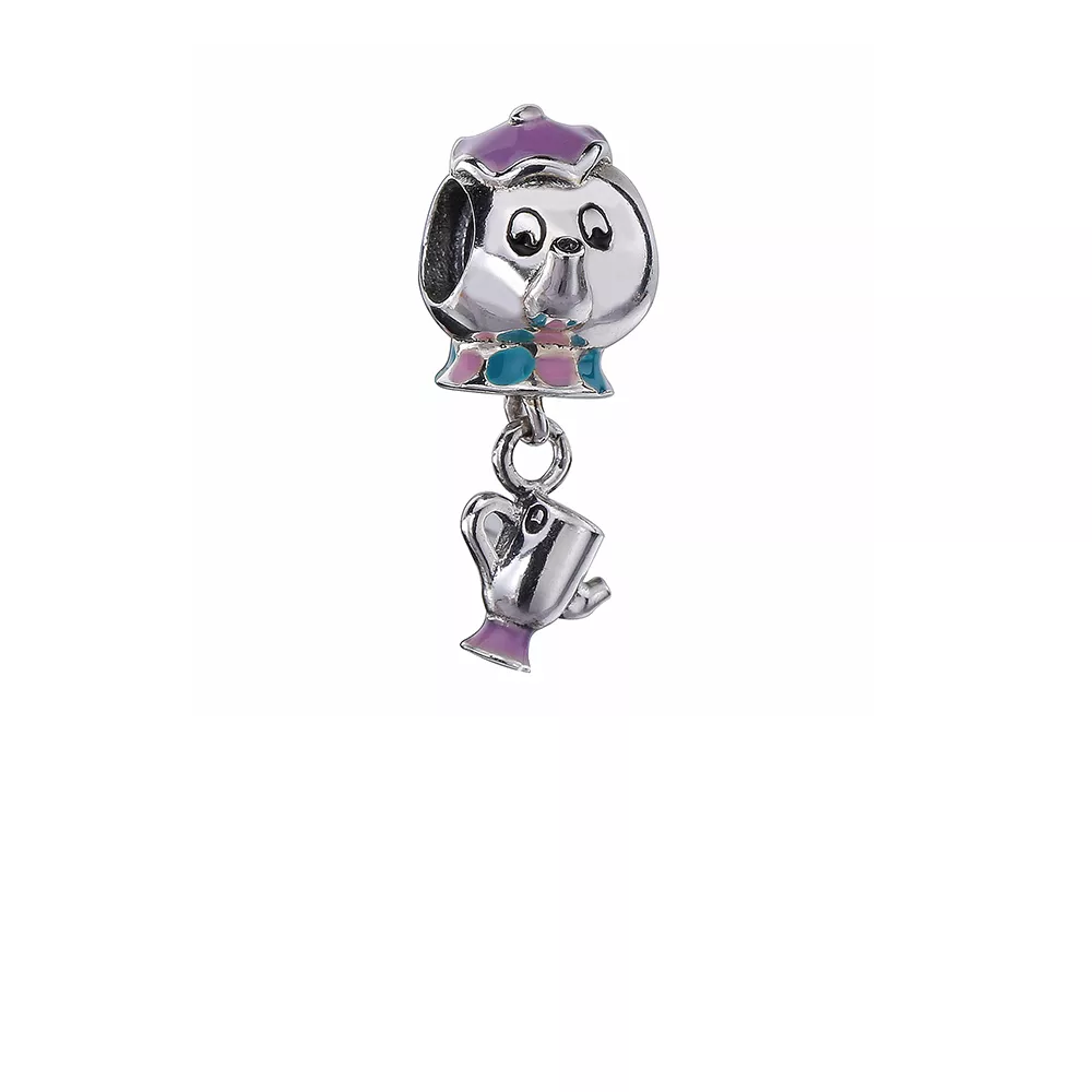 charm pandora de prata disney sra potts chip