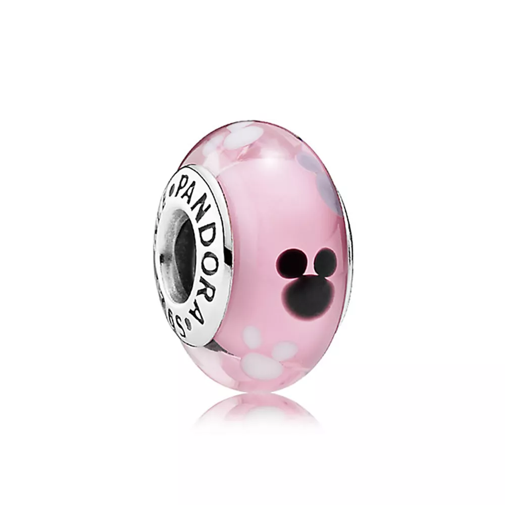 charm pandora de prata disney ícone de mickey mouse