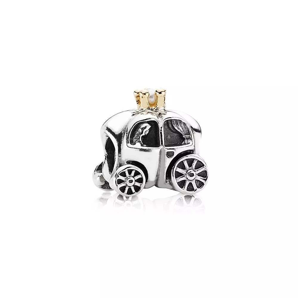 Charm PANDORA de Prata e Ouro Carruagem Real - 790598P