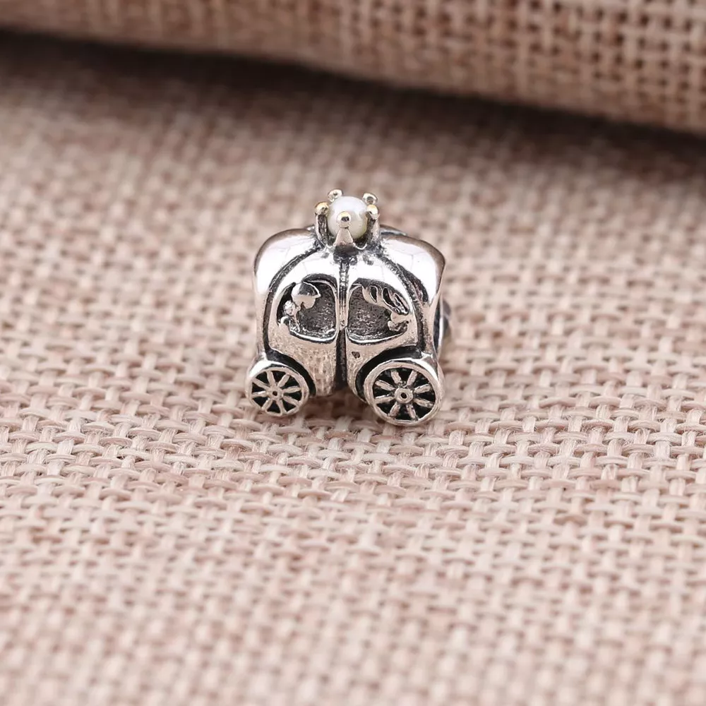 Charm PANDORA de Prata e Ouro Carruagem Real - 790598P
