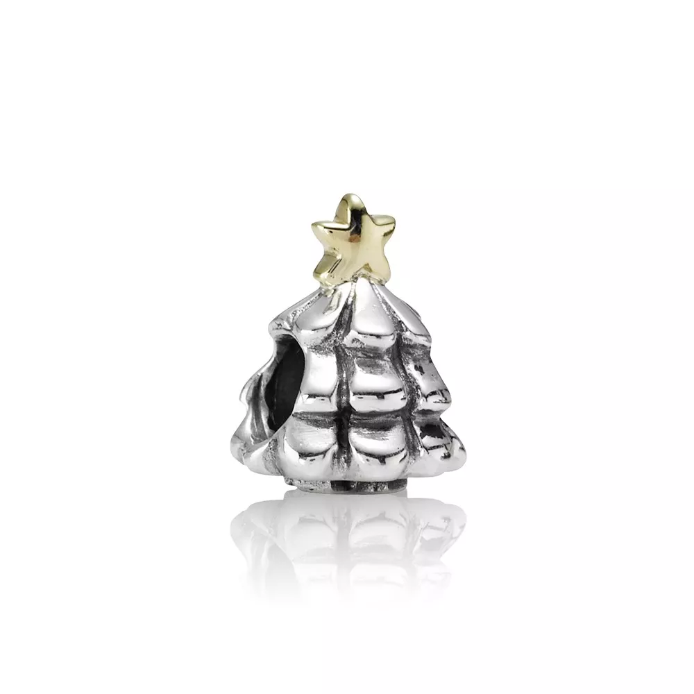 Charm PANDORA de Prata e Ouro Árvore de Natal - 790365