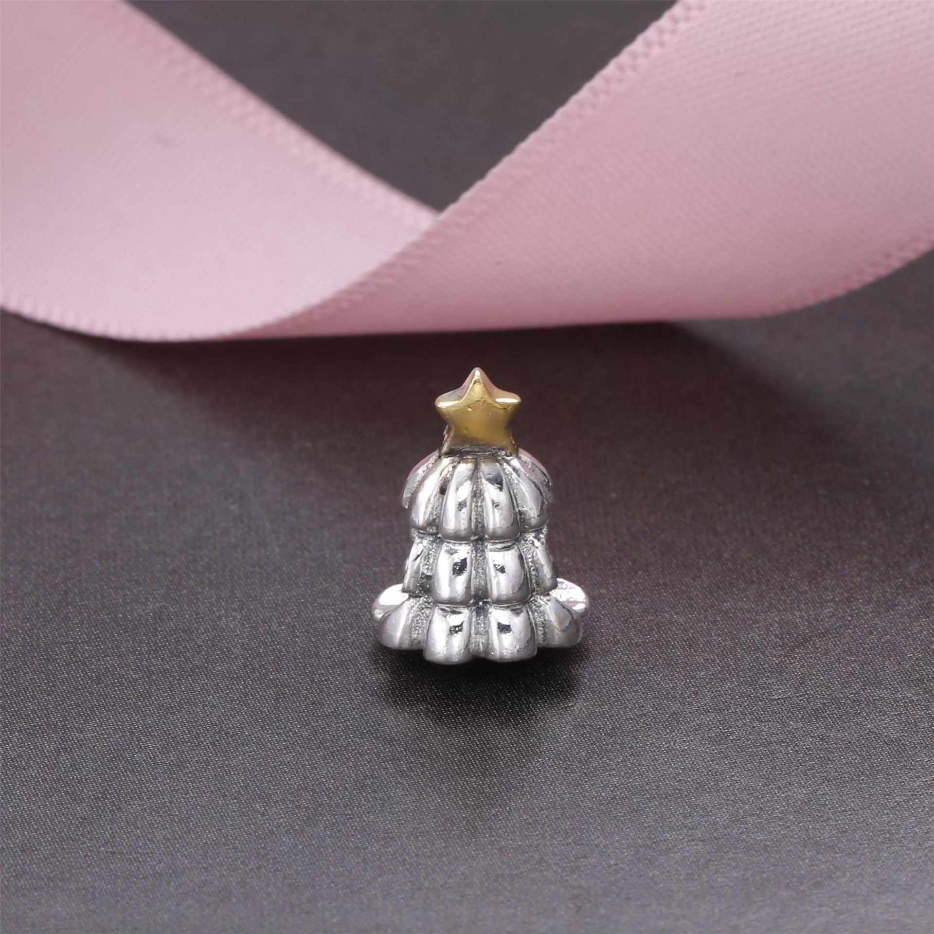 Charm PANDORA de Prata e Ouro Árvore de Natal - 790365