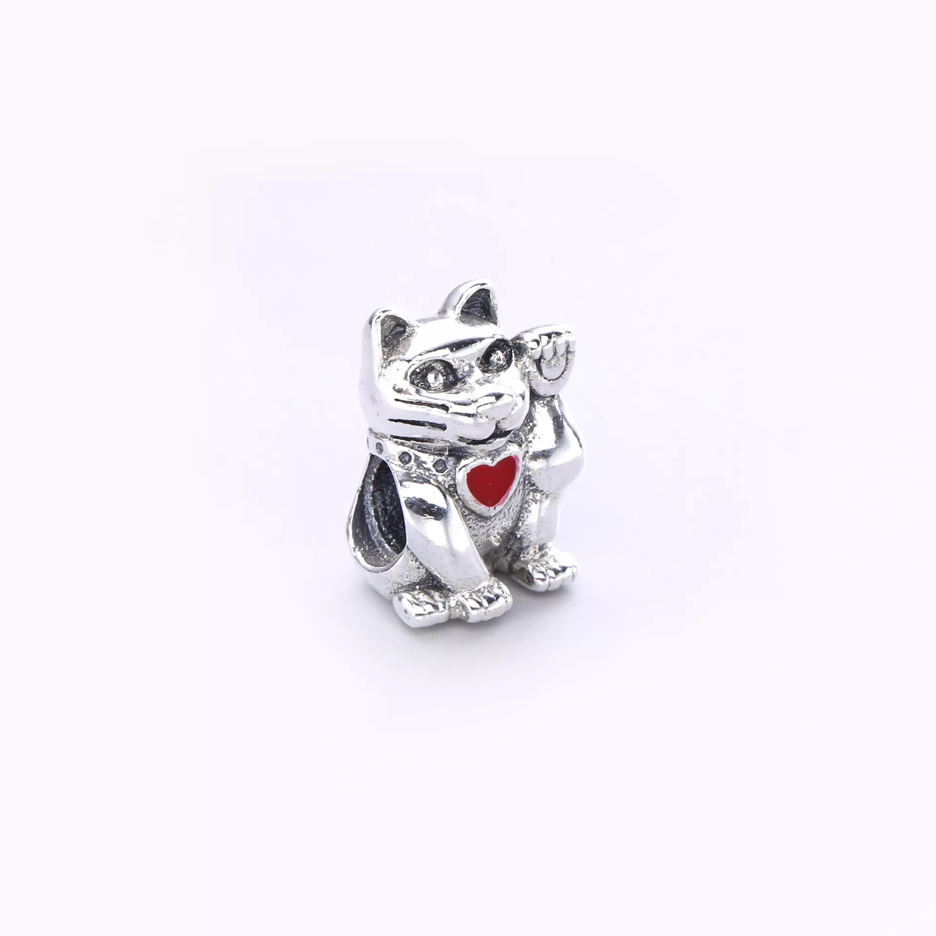 Charm PANDORA de Prata Esmaltado Maneki-Neko - 790989EN05
