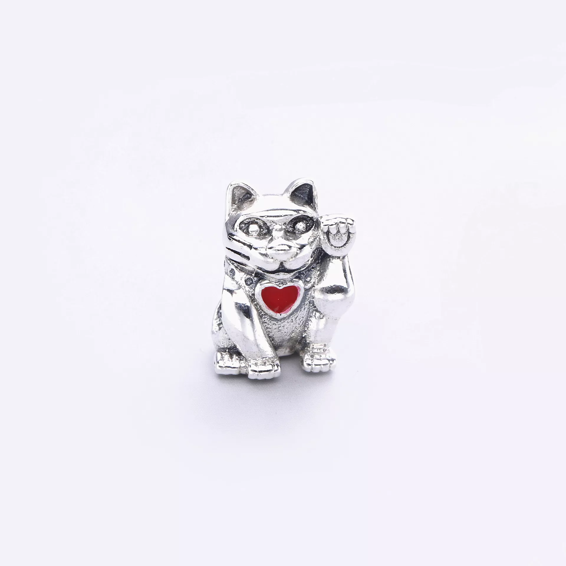 Charm PANDORA de Prata Esmaltado Maneki-Neko - 790989EN05