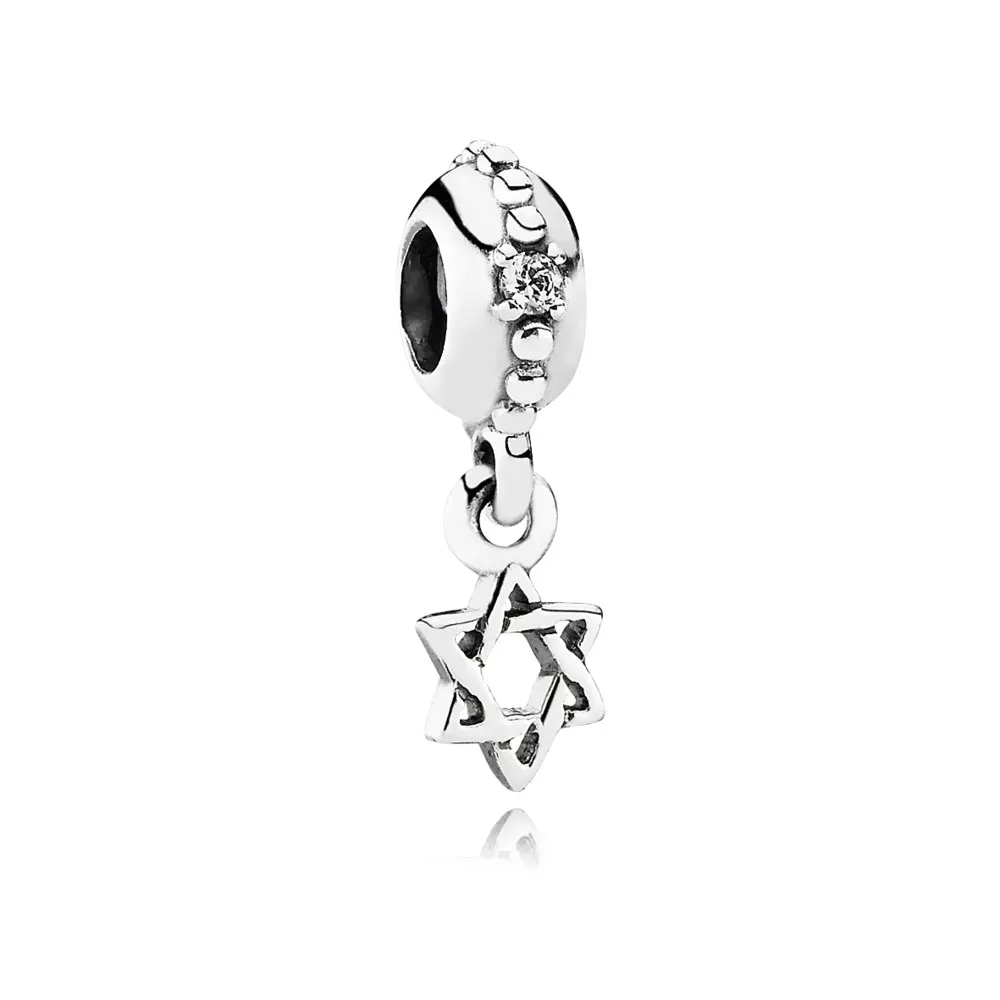 Charm PANDORA De Prata Estrela De Davi