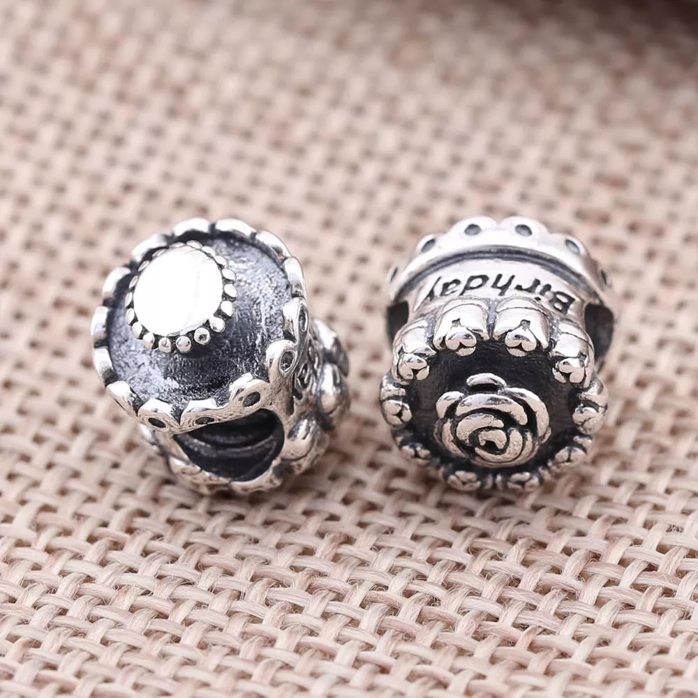 Charm PANDORA de Prata Feliz Aniversário - 791289
