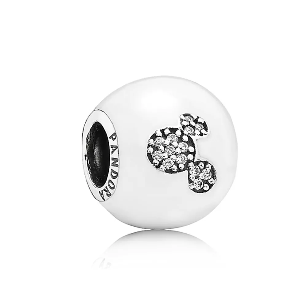 charm pandora de prata mickey mouse eu amo o mickey