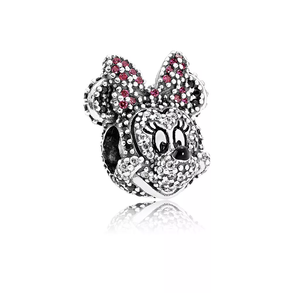 charm pandora de prata minnie edição limitada
