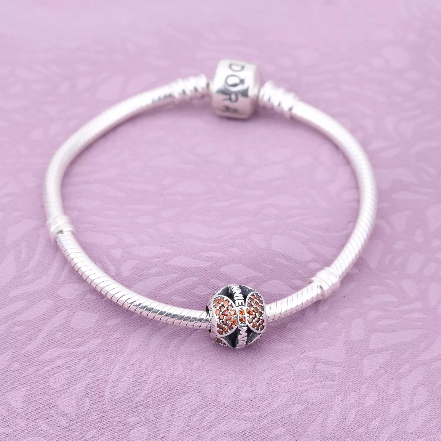 Charm Pandora de prata Minnie Mouse "Arco Brilhante Minnie"