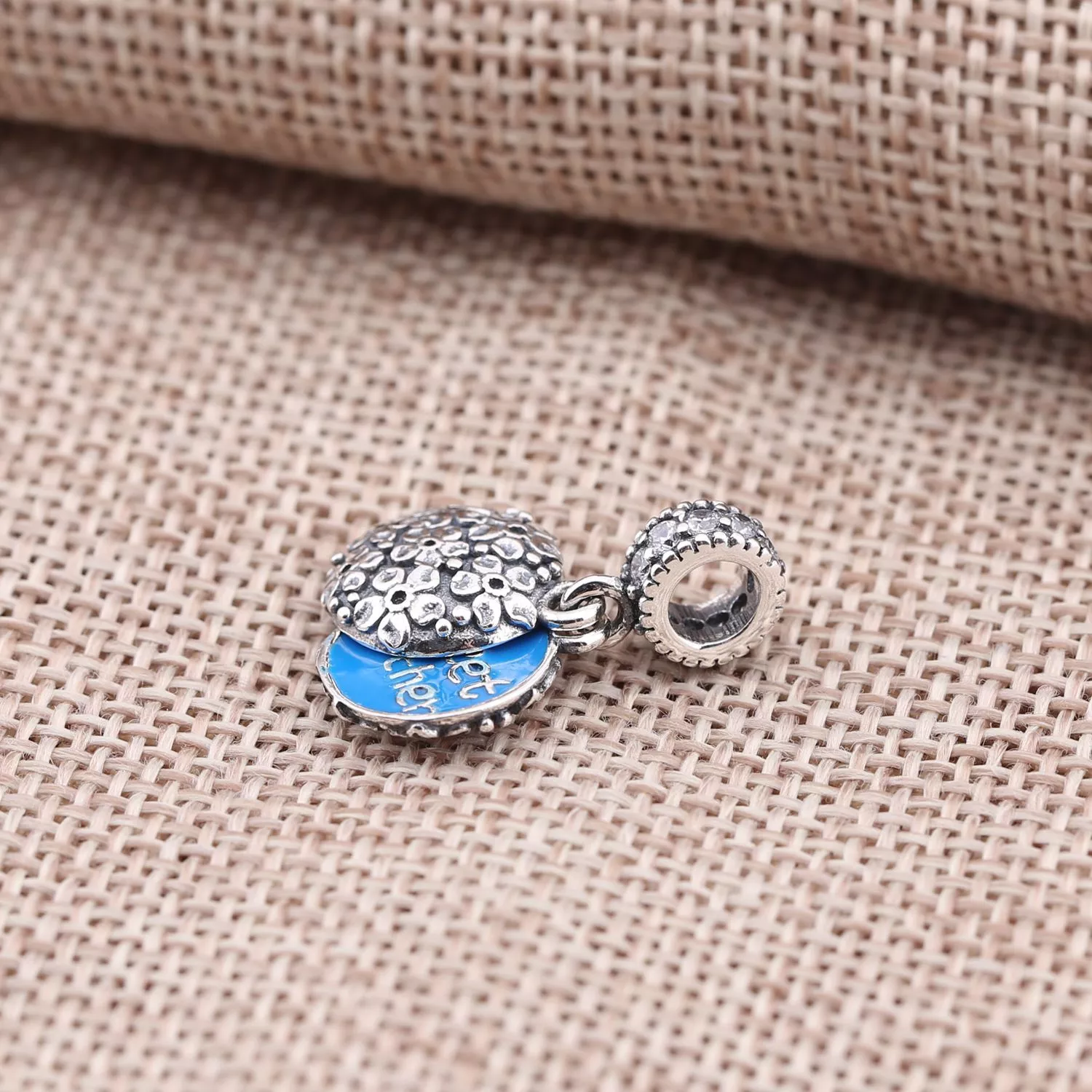 Charm PANDORA de Prata Pendente Esmaltado Querida Mãe - 791285CZ