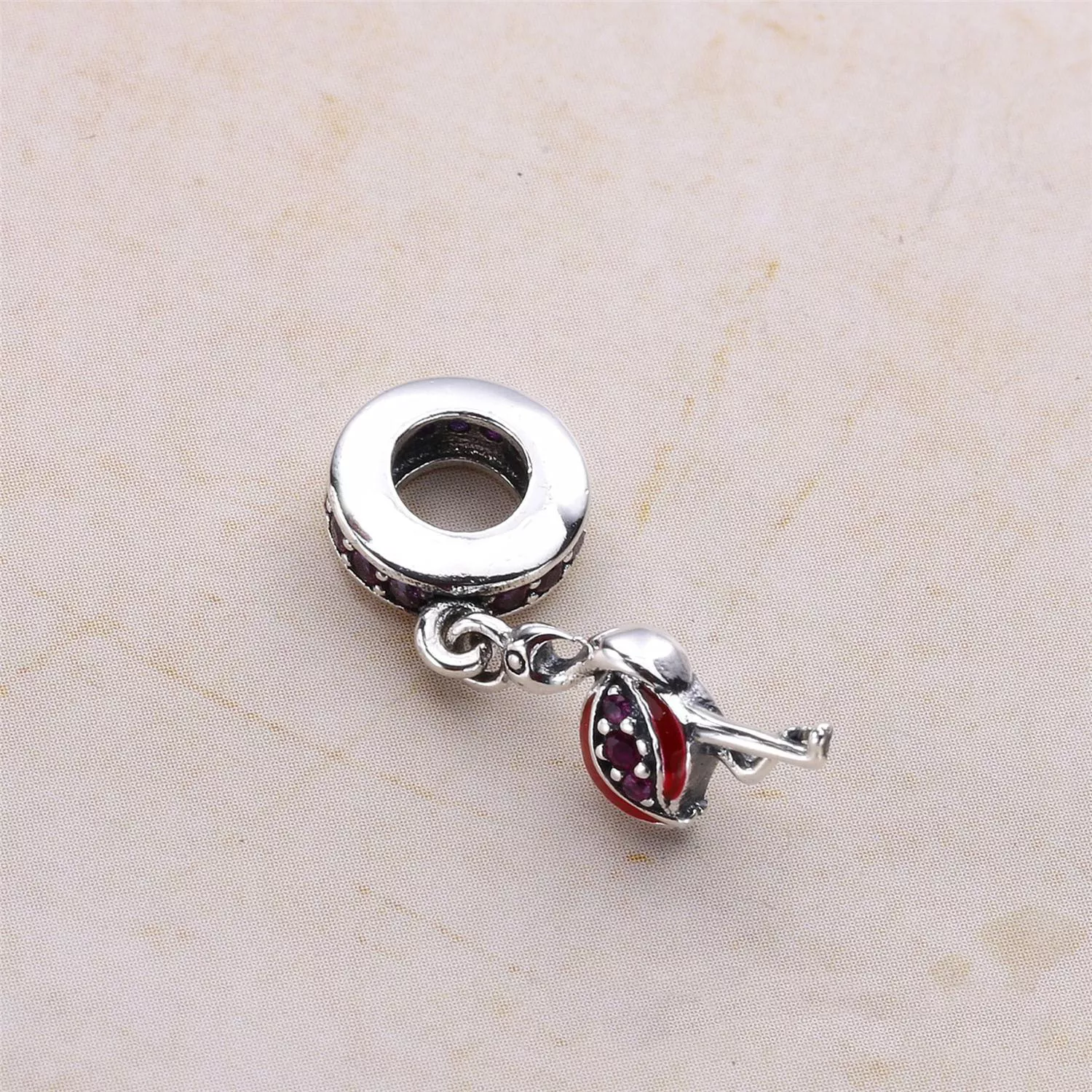 Charm PANDORA de Prata Pendente Flamingo - 791294CZS