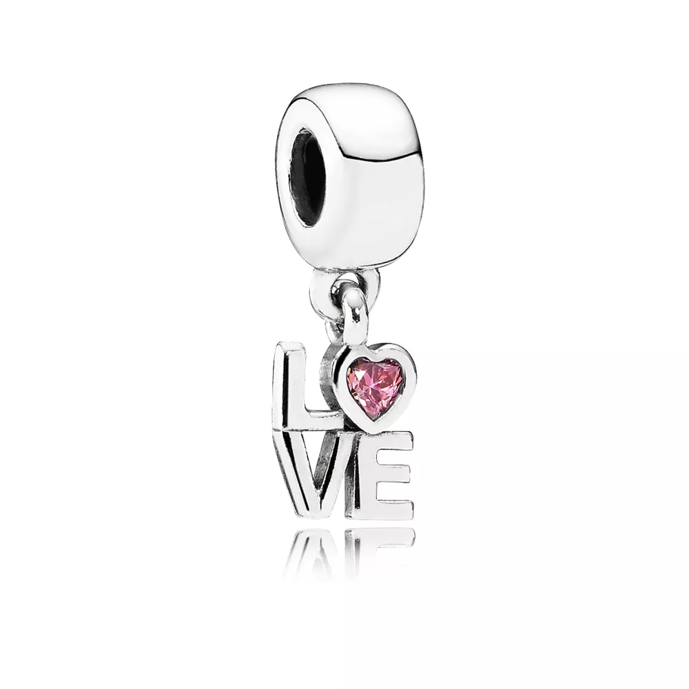 charm pandora de prata pendente love 791253czs