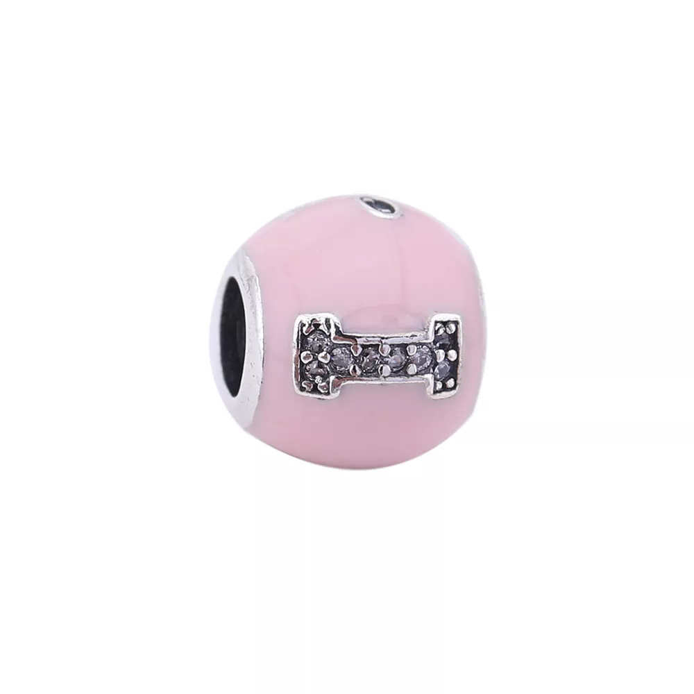charm pandora de prata rosa eu amo o animal de estimação