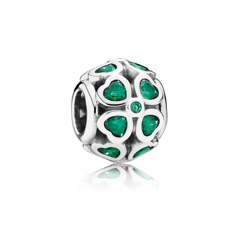 Charm PANDORA de Prata Trevo da Sorte - 791496CZN